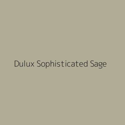 Dulux Colour Tester in Sophisticated Sage, a soft muted green shade, displayed in a 30ML container with a clean, minimalist label featuring the product name.