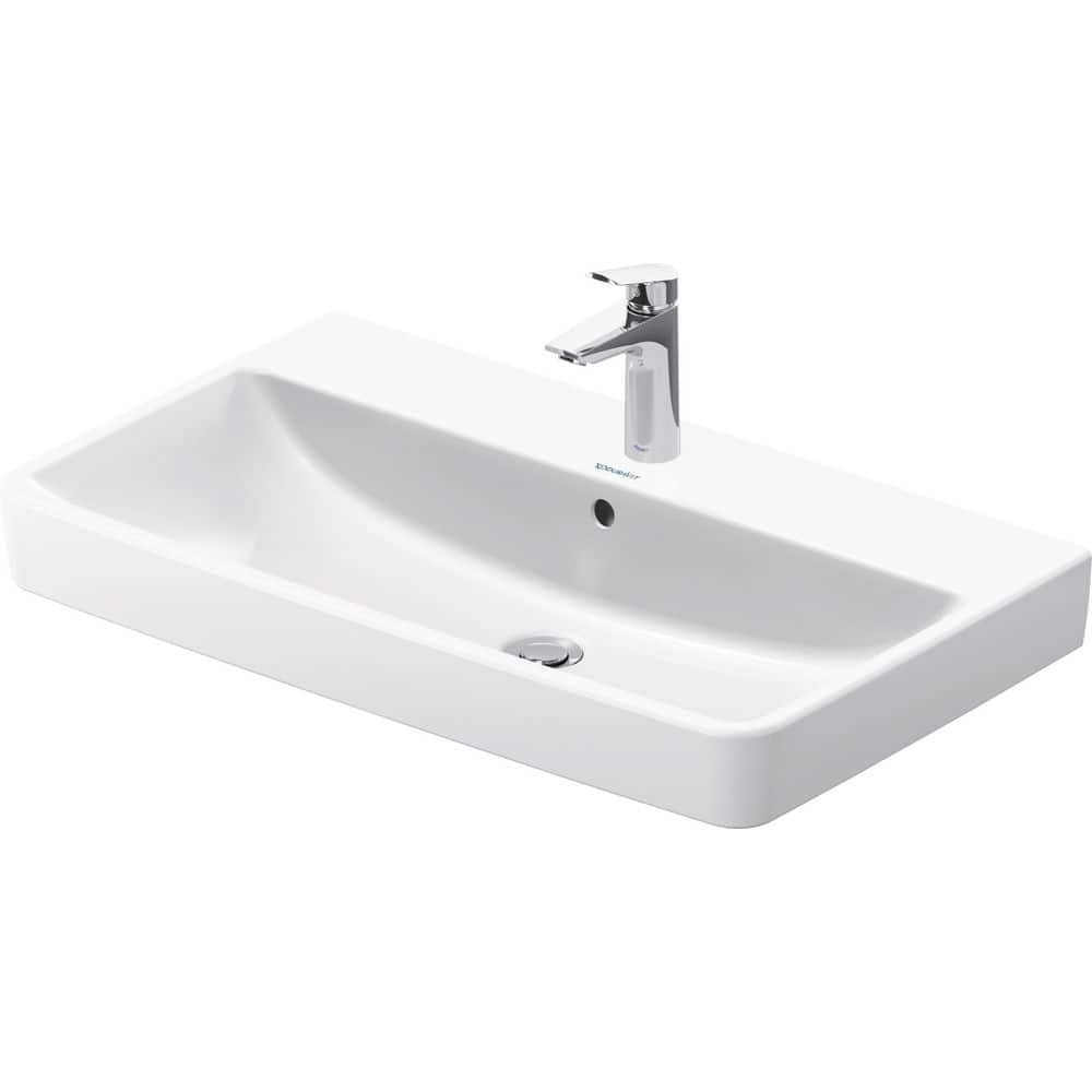 White ceramic vanity top featuring a smooth, curved basin design, single faucet hole, and a sleek chrome faucet for modern bathroom aesthetics.