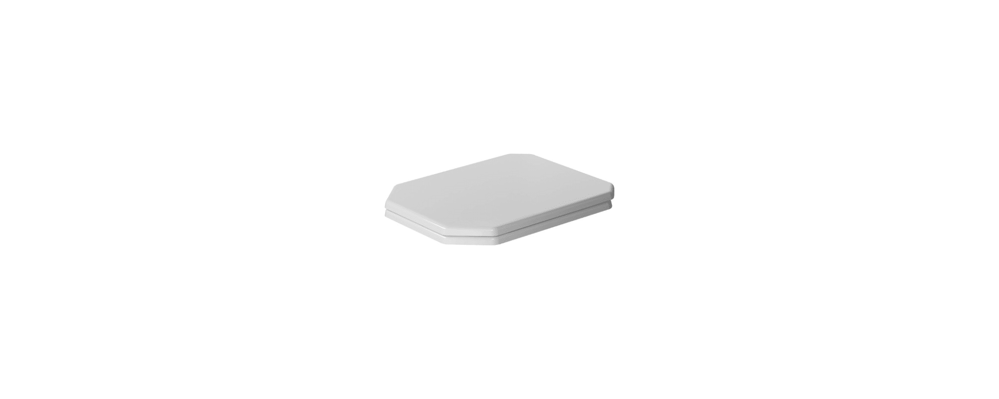 White round toilet seat from Duravit's 1930 Series, featuring a quick-release mechanism and a sleek, elongated design for easy cleaning and installation.