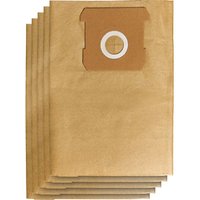 Brown Einhell vacuum cleaner bags for 10L vacuums, rectangular with circular cardboard attachment.