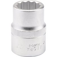 Silver Elora Bi-Hexagon socket, 3/4" square drive, 22mm, with knurled grip and engraved branding.