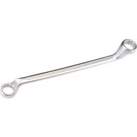 Silver Elora deep crank imperial ring spanner, 15/16 x 1 inch, with angled ends and polished finish.