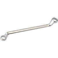Silver Elora deep crank metric ring spanner with dual ends, 17mm and 19mm, featuring a curved handle design.