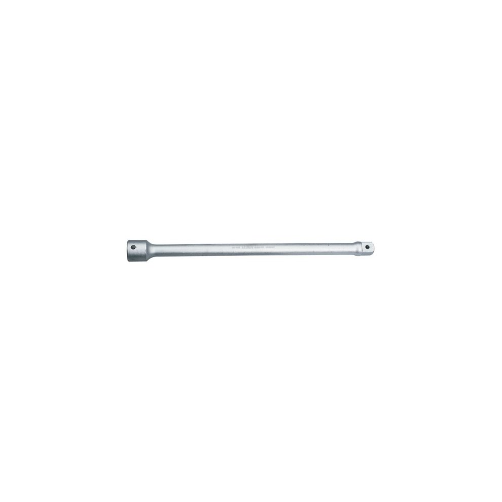 Silver 400mm extension bar with a 3/4" square drive, featuring a smooth, metallic finish and a sturdy, elongated design for enhanced reach in tight spaces.