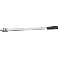 Silver Elora flexible handle, 1/2" square drive, 450mm length, with black rubber grip end.