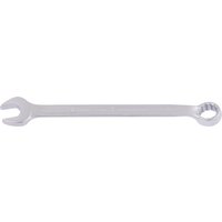 Silver Elora long combination spanner, 16mm, with open-end and ring-end design, sleek and polished finish.