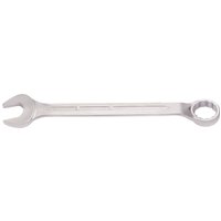 Silver Elora long combination spanner, 60mm, with open-end and ring-end design, polished finish.