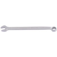 Elora 7mm long combination spanner, silver, open-end and ring-end design with engraved branding on the handle.