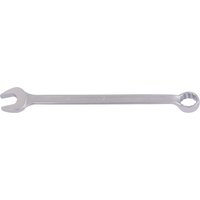 Silver Elora long combination spanner with open-end and ring-end, 1-inch size, sleek and durable design.