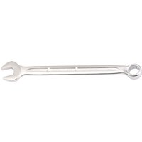 Silver Elora 7/16" long imperial combination spanner with open-end and ring-end, sleek design with grooved handle.