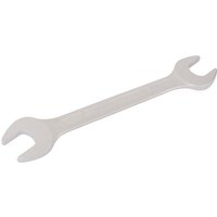 Silver Elora long double open end spanner, 15/16 x 1 inch, with polished finish and angled jaws.