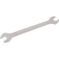 Silver Elora long metric double open end spanner, 12 x 13mm, with polished finish and dual open ends.