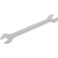 Elora long silver double open end spanner, 13 x 15mm, with polished finish and engraved brand logo.