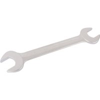 Silver Elora long metric double open end spanner, 36 x 41mm, with polished finish and dual open ends.