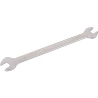 Elora long silver double open end spanner, 8 x 9mm, with polished finish and engraved brand name.