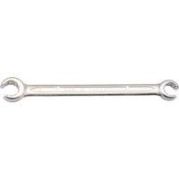 Elora Metric Flare Nut Spanner, silver, dual-ended with 11mm and 13mm open ends, sleek and polished finish.