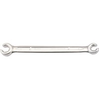 Elora Metric Flare Nut Spanner, silver, double-ended with 8mm and 10mm open ends, sleek and polished finish.