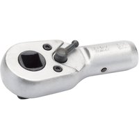 Silver Elora reversible ratchet head, 3/4" square drive, with a smooth finish and a small lever for direction change.