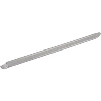 Silver Elora tyre lever, 400mm, with a slightly curved, flat end and a rounded, tapered opposite end.