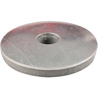 Galvanised EPDM sealing washer by Timco, round metal disc with central hole and smooth surface.