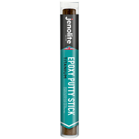 Jenolite Epoxy Putty Stick in a 7-inch tube with teal label, suitable for plastic, steel, underwater, copper, aluminium, titanium.