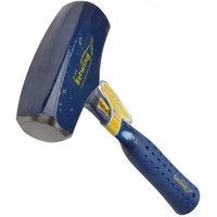 Estwing club hammer with blue steel head and blue vinyl grip handle, 1.8Kg weight, yellow branding on the head.