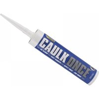 White Everbuild Sika Caulk Once 380ml tube with blue label and pointed nozzle