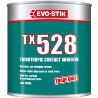 Evo-Stik Thix 528 Adhesive 1L, teal can with red and white text, silver lid, trade only label.