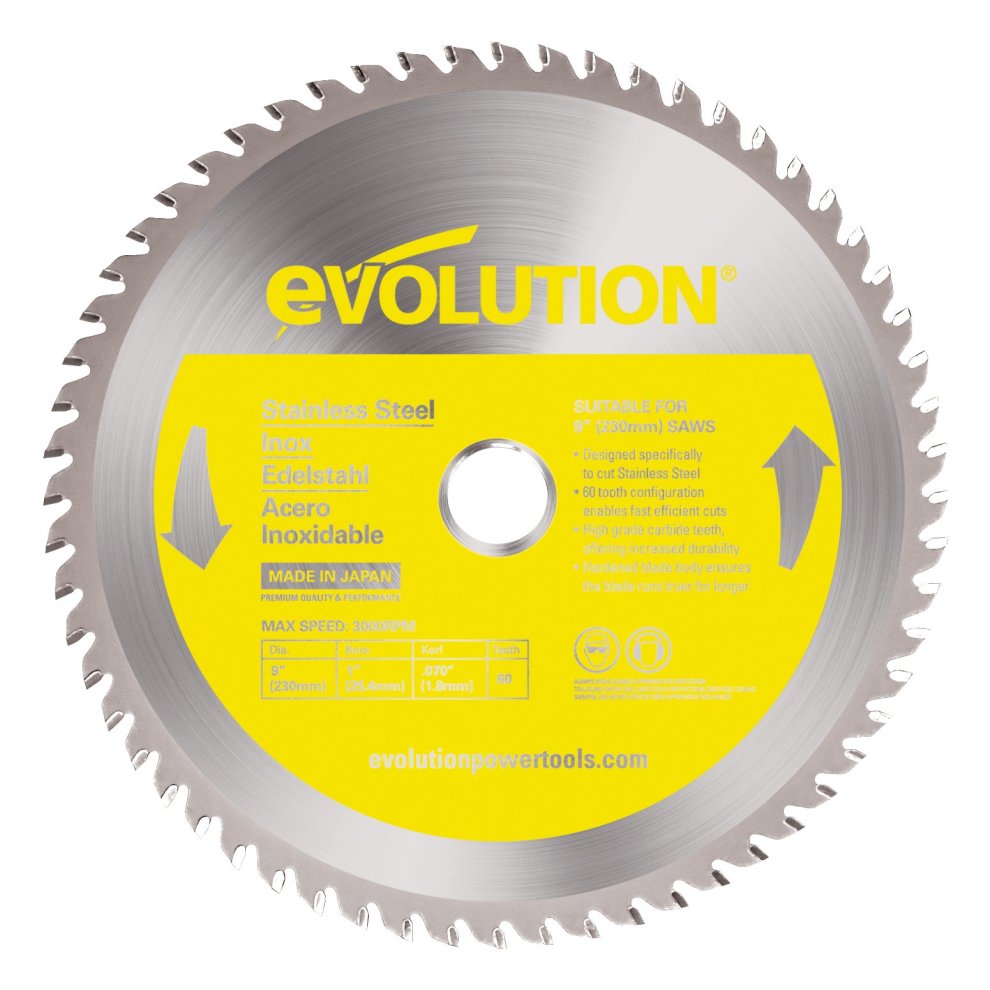 Evolution 230mm Stainless Steel Circular Saw Blade - image 5