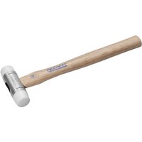 Wooden-handled hammer with silver metal head and white 32mm interchangeable tips, branded "Expert by Facom."