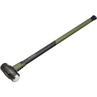 Draper Expert sledge hammer, 3.2Kg, black and green handle, dual-tone metal head.