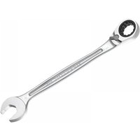 Silver Facom 24mm anti-slip ratcheting spanner with open-end and ratchet ring on opposite sides.