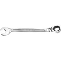 Silver Facom 467B ratchet combination spanner with open-end and ratcheting box-end wrench.