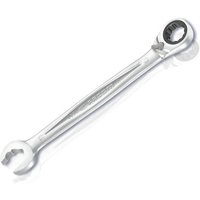 Silver Facom 13mm fast ratchet combination spanner with open-end and ratcheting box-end design.