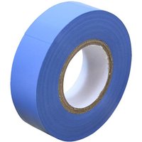 Blue Faithfull PVC electrical tape roll, 19mm x 20m, with a smooth finish and white inner core.