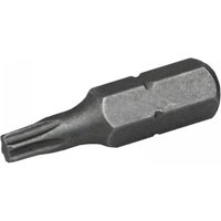Torx S2 grade steel screwdriver bit, Tx30 x 25mm, silver-gray, hexagonal base, pack of 3 by Faithfull.