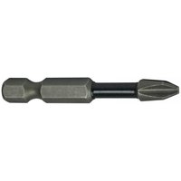 Set of three Faithfull Phillips impact screwdriver bits, Ph3 x 50mm, with a dark metallic finish and hexagonal shank.