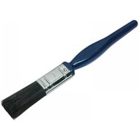 Blue-handled Faithfull utility paint brush, 19mm, with black bristles and silver ferrule.