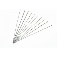 Faithfull ABP7628 piercing saw blades, 130mm long, 42 TPI, pack of 12, thin metal rods fanned out on white background.