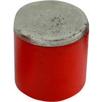 Red and silver Faithfull deep pot magnet, cylindrical shape, 20.5 x 19.5mm, power 4.0kg.