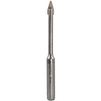 Faithfull carbide drill bit 8mm, silver with pointed tip and cylindrical shank for tile and glass.