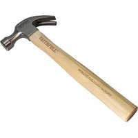 Faithfull claw hammer with a polished metal head and a smooth wooden handle.