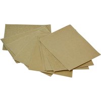 Faithfull Cork Block Glasspaper Sanding Sheets, beige, rectangular, textured surface, stacked in a fan arrangement.