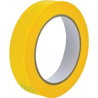 Yellow Faithfull Edge Masking Tape roll with a white inner core and smooth surface.