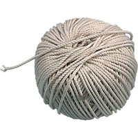 Twisted cotton builders line in natural color, tightly wound into a compact ball, by Faithfull.