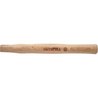Faithfull FSC Hickory joiners hammer handle, smooth wood finish, engraved logo, ergonomic grip design.