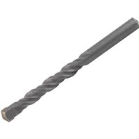 Heavy Duty Tungsten Carbide Tipped Masonry Drill Bit, gray with spiral flutes and a pointed tip for concrete drilling.