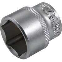 Silver Faithfull hex socket, 3/8-inch drive, 22mm size, with knurled grip and engraved branding.