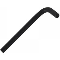 Black Faithfull hexagon key 1/4 inch A/F with L-shaped design and smooth finish.