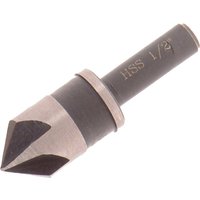 Faithfull HSS Chubby Countersink with tapered drill bit, sharp edges, and engraved size marking on the shank.